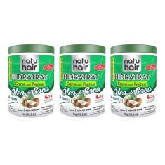 Imagem de Creme Para Pentear Natuhair 1k Oleo De Coco - 3un