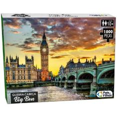 Imagem de Brinquedo Quebra Cabeça Big Ben Pais e Filhos C/ 1000 Peças