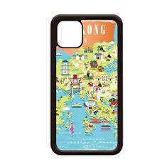 Imagem de Capa I Love Hong Kong Mapa China Localização para iPhone 11 Pro Max para Apple Mobile Case Shell