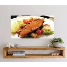 Imagem de Adesivo Parede Restaurante salmão tam 50cm x 100cm