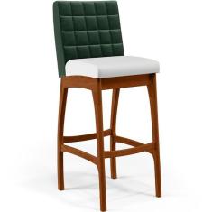 Imagem de Banqueta Alta Para Cozinha Sala De Jantar Fixa Mila L02 Facto