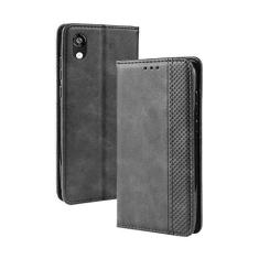 Imagem de Capa para Huawei Honor 8S, capa flip carteira de couro para Huawei Honor 8S, capa magnética retrô para celular, capa carteira de telefone com compartimentos para cartões