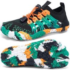 Imagem de Quickshark Sapatos aquáticos infantis meninos meninas meias aquáticas descalços ao ar livre interior sandálias de secagem rápida leves tênis de caminhada para praia piscina natação (criança