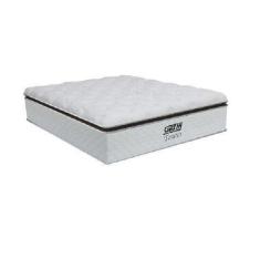 Imagem de Colchão Casal Molas Ensacadas Tower 138x188x34cm Branco/Marrom - Suporta até 120Kg por Pessoa