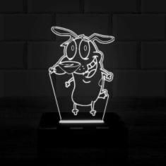 Imagem de Luminária Led 3D Cão Coragem Abajur