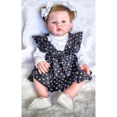 Imagem de Bebê Realista Reborn Muito Linda Olhos Azuis