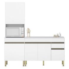 Imagem de Paneleiro E Balcão Gabinete Com Tampo 120cm Lina K02 Supremo - Mpozena