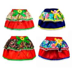 Imagem de Fantasia de Festa Junina Menina Infantil Saia Com Babado - Fantasias C