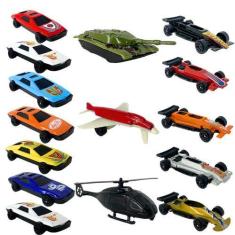 Imagem de Brinquedo Infantil 15 Carrinhos Velozes Coleção Sortidos - Hug Box
