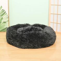 Imagem de KAIJIE Cama de cachorro para cães extra – Cama lavável para animais de estimação, antiderrapante, redonda, fofa, de pelúcia, para cães de 50 cm de diâmetro