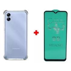 Imagem de Kit Capa Transparente + Película De Cerâmica Para Samsung Galaxy A04e