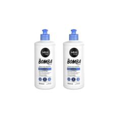 Imagem de Creme Para Pentear Salon Line 500Ml Sos Bomba De Vit - 2Un