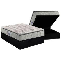 Imagem de Conjunto Box Baú Casal: Colchão Molas D Angelis Anjos D33 Orthosono On