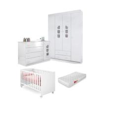 Imagem de Quarto Infantil De Bebê Berço Doce Sonho C/ Colchão + Guarda Roupa Lív