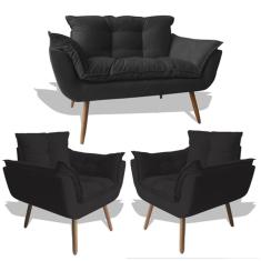 Imagem de Conjunto De Poltronas 2 Opalas E 1 Namoradeira  - King Decor