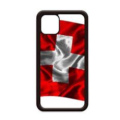 Imagem de Textura de seda Suíça Bandeira abstrata padrão para iPhone 12 Pro Max Capa para Apple Mini Mobile Case