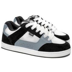 Imagem de Tênis Qix Skate Retrô AM Cinza Branco-Unissex