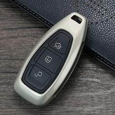 Imagem de TPHJRM Capa da chave do   porta- chaves do carro em liga de zinco, adequado para FORD C-MAX FOCUS RS ST Fiesta Hatch capa do porta-chaves estilo carro 2019