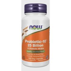 Imagem de Probiotic-10 25 bilhões (100 cáps) - Probiótico Now Foods