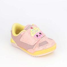 Imagem de Tênis Bebê Feminino Kidy Colors Cup Cake Rosa E Amarelo