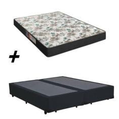Imagem de Cama Box Bipartido Queen + Colchão Portobel Veneza D33 64X158x198