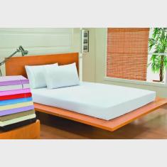 Imagem de Jogo De Lençol Casal Queen Ponto Palito 03 Peças - Rosa