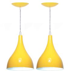 Imagem de Kit 02 Lustres Pendente Gota em Alumínio - Cor 