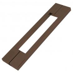 Imagem de Puxador Para Porta Duplo 100Cm 2 Peças Big Thin Geris Corten