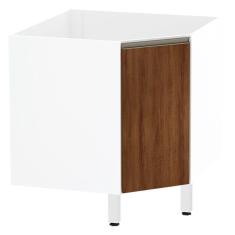 Imagem de Balcão Sem Tampo Canto Diagonal Branco Com