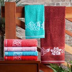 Imagem de Jogo de Toalhas 5 Peças Linha Barcelona Mafratex - Banho, Rosto e Piso