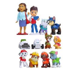 Imagem de Boneco de ação Paw Patrol Skye Ryder com 6 cães e 5 carros 3.5-6