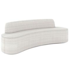 Imagem de Sofá 2 Lugares Para Sala De Estar Living 150cm Koane D06 Bouclê Off Wh