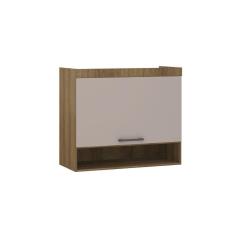 Imagem de Armário Aéreo Maleiro Modulado 97cm 1 Porta Basculante Paris Luciane Móveis Avelã Pf Com Cinammon Pf