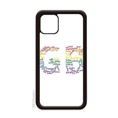 Imagem de Capa LGBT Rainbow Wordcloud para iPhone 11 Pro Max para Apple Mobile Case Shell