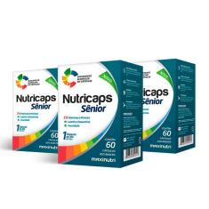 Imagem de Kit 3 Nutricaps Senior 23 Vitaminas e Minerais 60 Capsulas