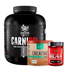 Imagem de Combo  Suplemento em Pó Integralmédica Carnibol Isolado Hidrolisado + Creatina Creapure  + Bcaa-Unissex