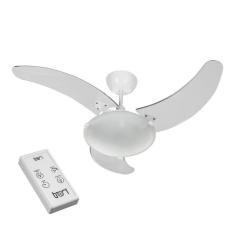Imagem de Ventilador Aura San At 3p Cpm Br Pás Tr. Ctrl Remoto - 220v Branco/Transparente