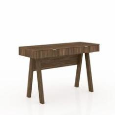 Imagem de Mesa Escrivaninha Escritório 2 Gavetas ME4128 Nogal - Tecnomobili