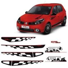 Imagem de Kit Faixa Sandero Gt Line 2011 Adesivo Lateral Traseiro Capô