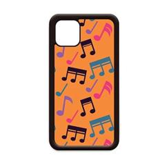 Imagem de Capa colorida com notas musicais laranja para iPhone 12 Pro Max para Apple Mini Mobile Case Shell