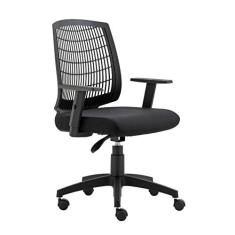 Imagem de Cadeira de Escritório Giratória Unik Roal em Polipropileno Preto Base em Nylon