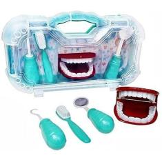 Imagem de Maleta Kit Dentista Infantil Brinquedo 4 Peças - Paki Toys