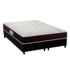 Imagem de Cama Box Queen: Colchão Espuma D33 Probel  Advanced + Base Crc Suede B