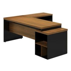 Imagem de Mesa Escritório Web40 192m m c/ Gav em "L"- NOGAL SEVILHA/PR