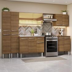 Imagem de Armário De Cozinha Completa 293cm Com Pia Rustic Emilly Madesa 07 Rustic