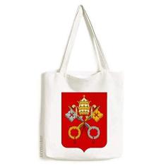 Imagem de Bolsa de lona com emblema nacional da Cidade do Vaticano, bolsa de compras casual