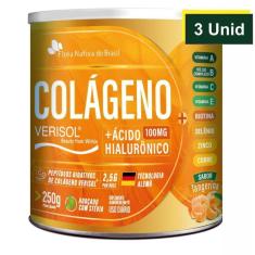 Imagem de 3x Cólageno Verisol Com Ácido Hialurônico 250g Flora Nativa-Unissex