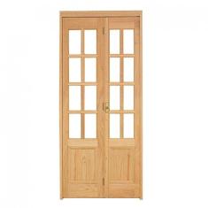 Imagem de Kit Porta de Madeira Camarão Direita 213cmx120cmx12cm PE71 Esel Marroml