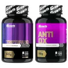 Imagem de Triptofano 120 Caps + Anti-Ox Antioxidante 120 Caps Growth