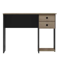 Imagem de Mesa Escrivaninha Para Computador E Escritório Com 2 Gavetas Cor Preto